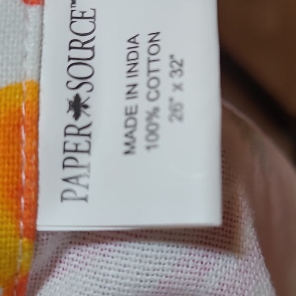 PAPER SOURCE FLORAL APRON With Pockets Kitchen Cooking Crafts Hobbies - Picture 3 of 3